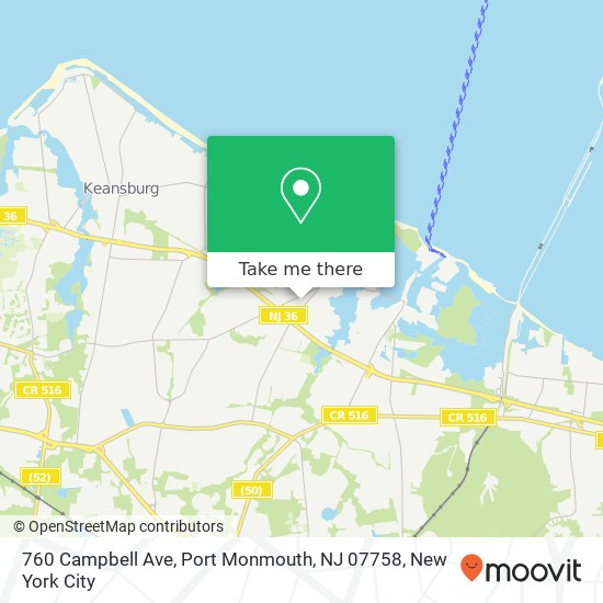 760 Campbell Ave, Port Monmouth, NJ 07758 map