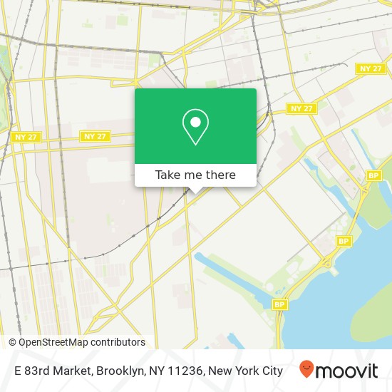 Mapa de E 83rd Market, Brooklyn, NY 11236