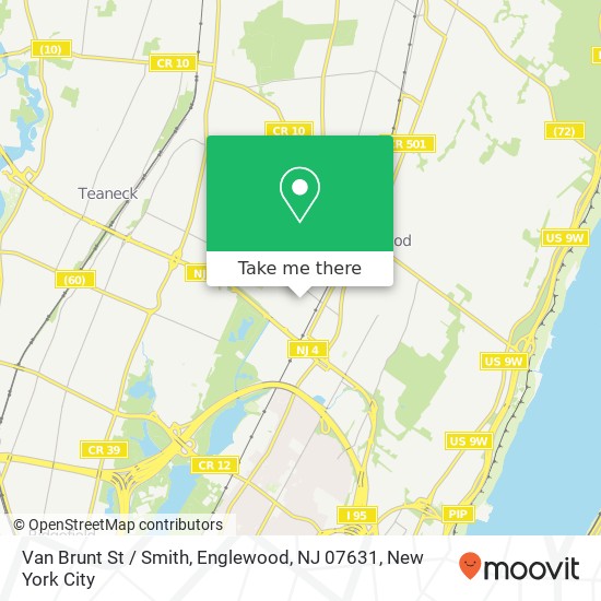 Van Brunt St / Smith, Englewood, NJ 07631 map