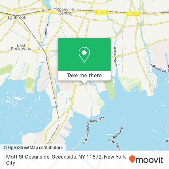 Mapa de Mott St Oceanside, Oceanside, NY 11572