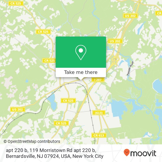 apt 220 b, 119 Morristown Rd apt 220 b, Bernardsville, NJ 07924, USA map