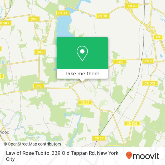 Law of Rose Tubito, 239 Old Tappan Rd map