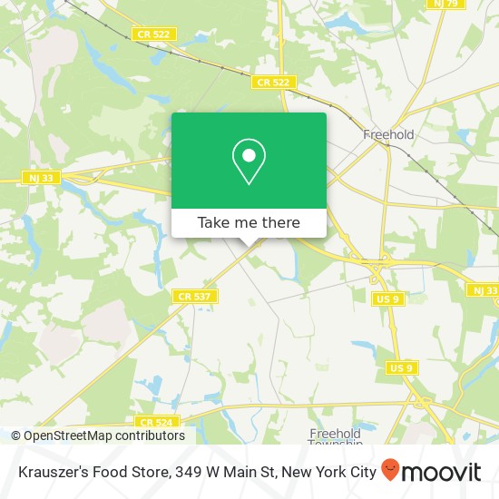 Krauszer's Food Store, 349 W Main St map