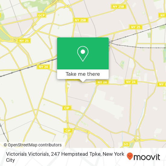 Victoria's Victoria's, 247 Hempstead Tpke map