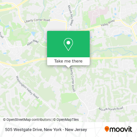 505 Westgate Drive, 505 Westgate Dr, Basking Ridge, NJ 07920, USA map