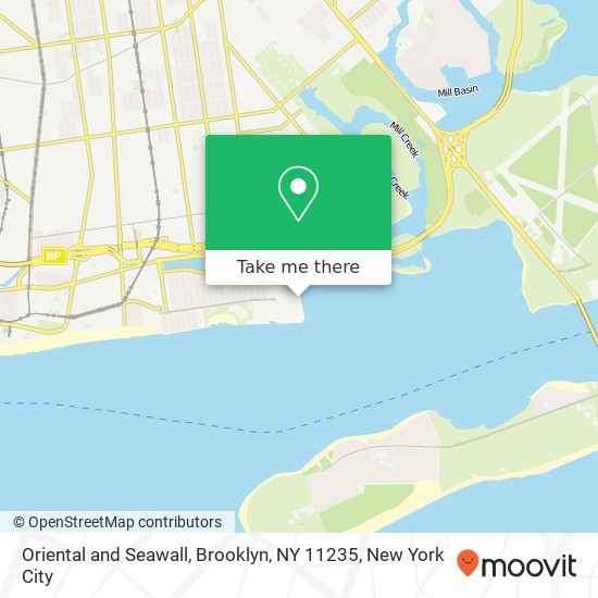 Mapa de Oriental and Seawall, Brooklyn, NY 11235