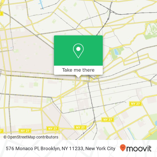 576 Monaco Pl, Brooklyn, NY 11233 map