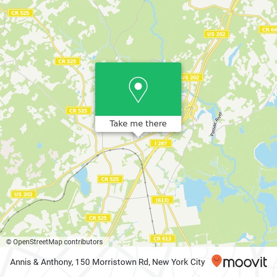 Mapa de Annis & Anthony, 150 Morristown Rd