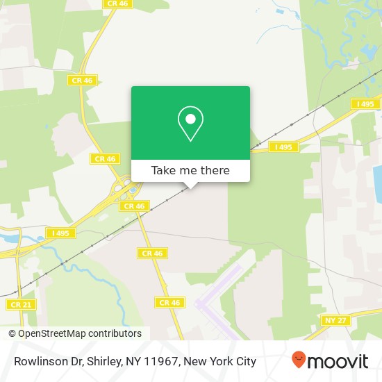 Rowlinson Dr, Shirley, NY 11967 map