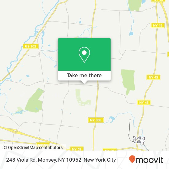 Mapa de 248 Viola Rd, Monsey, NY 10952