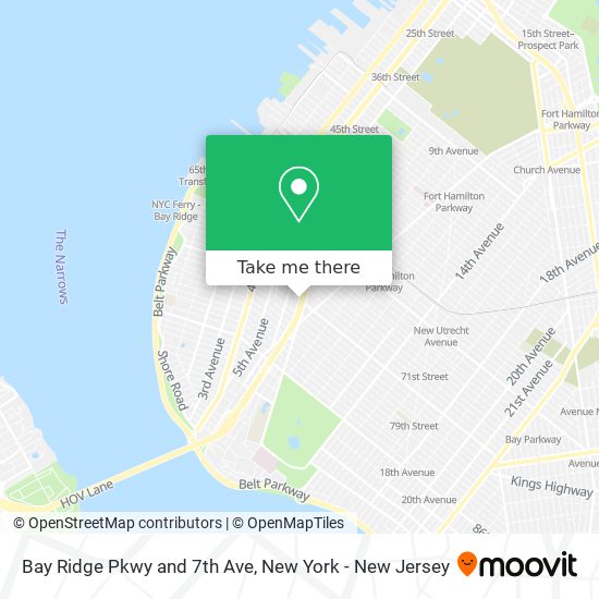 Bay Ridge Pkwy and 7th Ave map