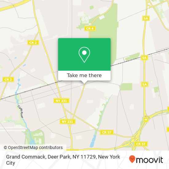 Mapa de Grand Commack, Deer Park, NY 11729