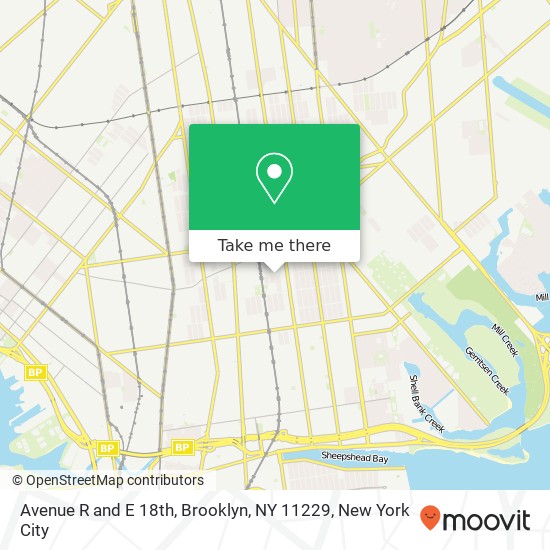 Avenue R and E 18th, Brooklyn, NY 11229 map