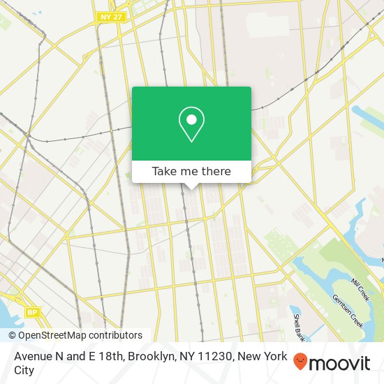 Mapa de Avenue N and E 18th, Brooklyn, NY 11230