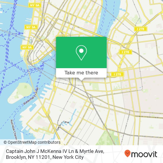 Captain John J McKenna IV Ln & Myrtle Ave, Brooklyn, NY 11201 map