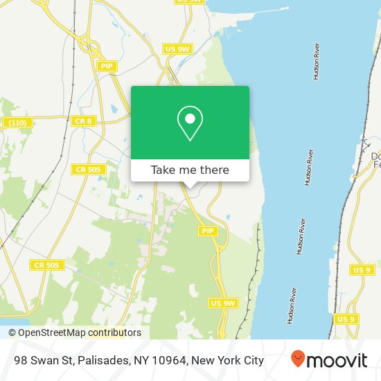 98 Swan St, Palisades, NY 10964 map