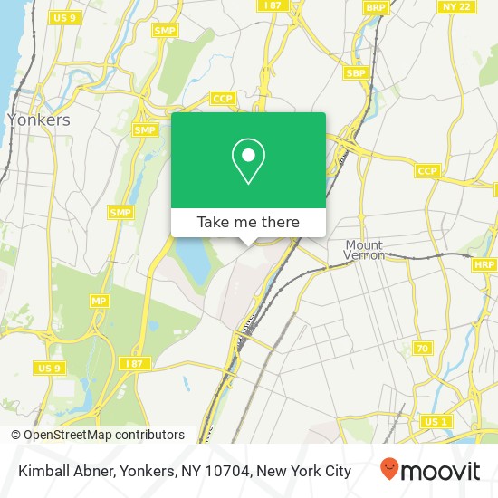 Kimball Abner, Yonkers, NY 10704 map