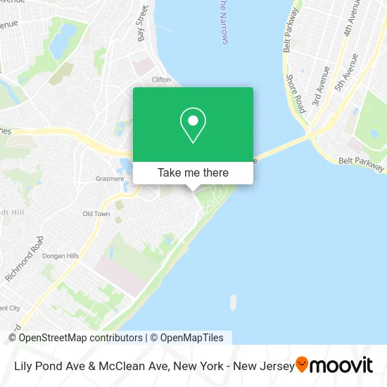 Lily Pond Ave & McClean Ave map