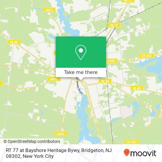 RT 77 at Bayshore Heritage Bywy, Bridgeton, NJ 08302 map