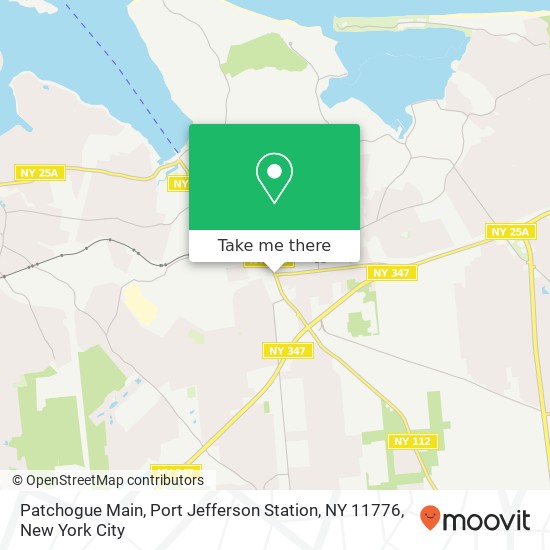 Mapa de Patchogue Main, Port Jefferson Station, NY 11776