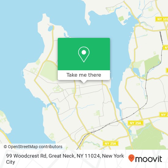 99 Woodcrest Rd, Great Neck, NY 11024 map