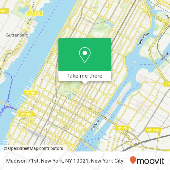 Madison 71st, New York, NY 10021 map