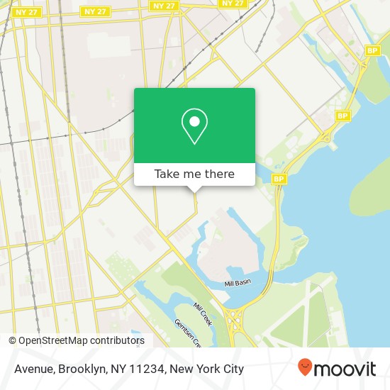 Mapa de Avenue, Brooklyn, NY 11234