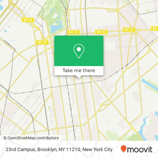 Mapa de 23rd Campus, Brooklyn, NY 11210