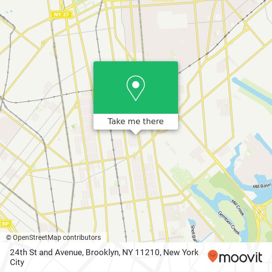 Mapa de 24th St and Avenue, Brooklyn, NY 11210