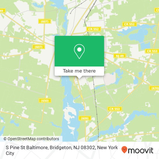 S Pine St Baltimore, Bridgeton, NJ 08302 map