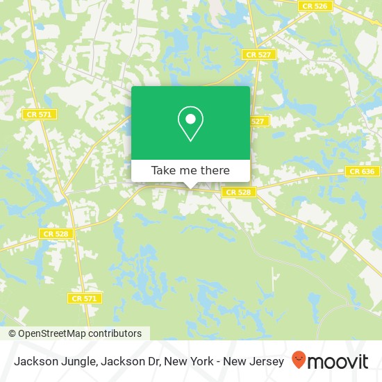 Jackson Jungle, Jackson Dr map