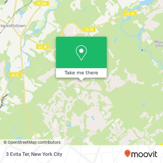 Mapa de 3 Evita Ter, Long Valley, NJ 07853