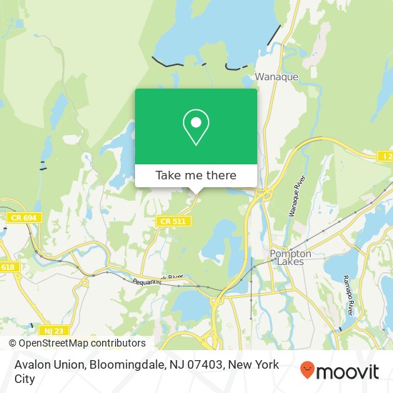 Avalon Union, Bloomingdale, NJ 07403 map