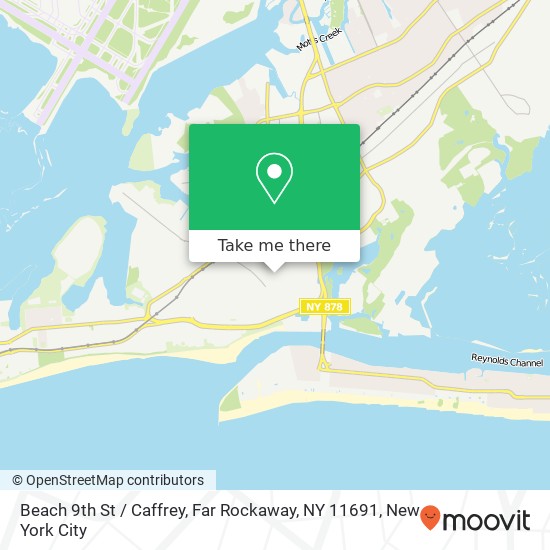 Mapa de Beach 9th St / Caffrey, Far Rockaway, NY 11691