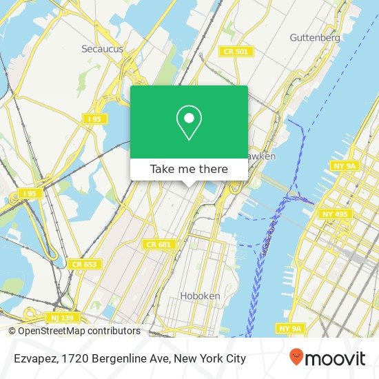 Ezvapez, 1720 Bergenline Ave map