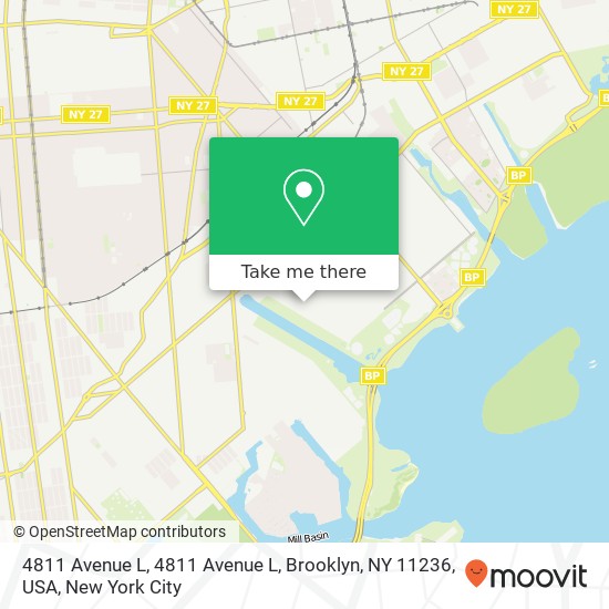 Mapa de 4811 Avenue L, 4811 Avenue L, Brooklyn, NY 11236, USA