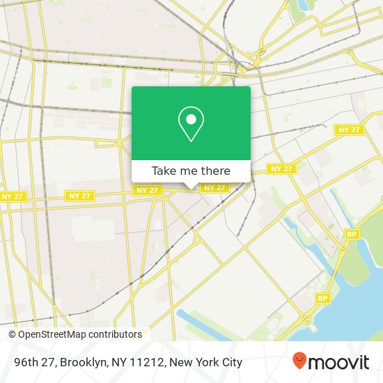 Mapa de 96th 27, Brooklyn, NY 11212