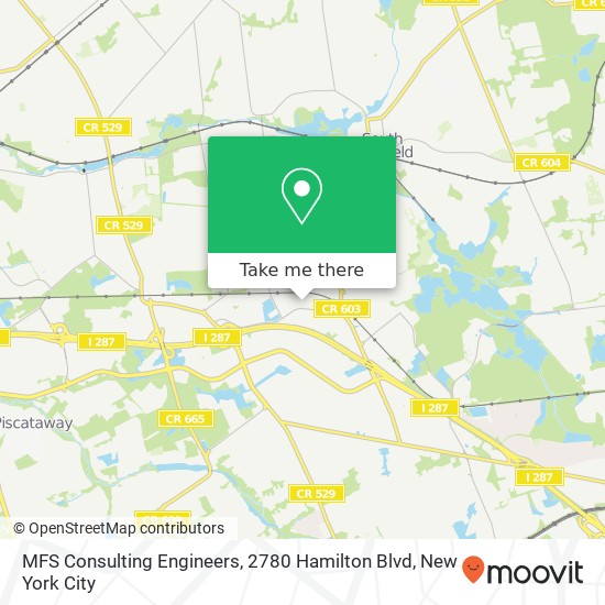 Mapa de MFS Consulting Engineers, 2780 Hamilton Blvd