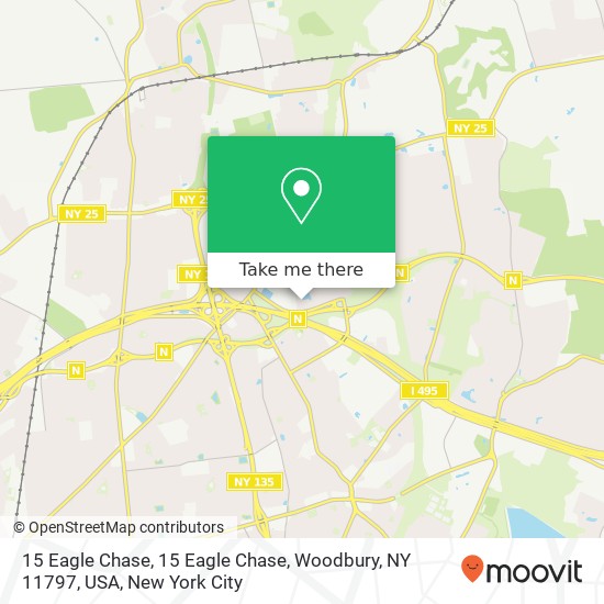 Mapa de 15 Eagle Chase, 15 Eagle Chase, Woodbury, NY 11797, USA