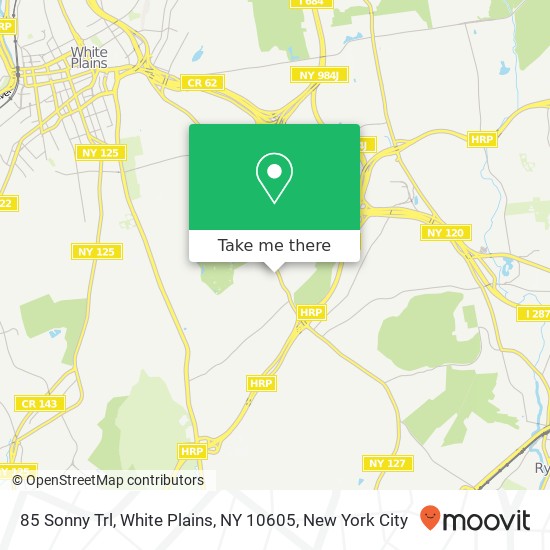 Mapa de 85 Sonny Trl, White Plains, NY 10605