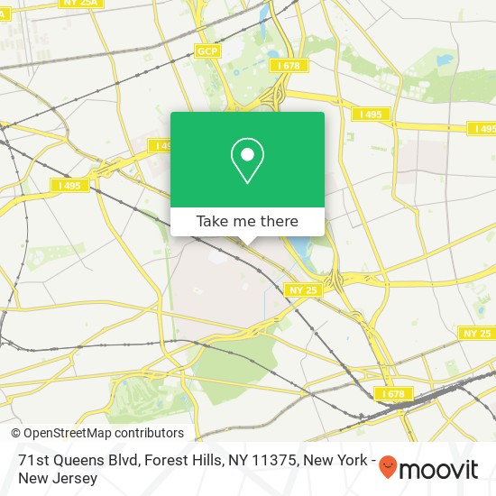 71st Queens Blvd, Forest Hills, NY 11375 map