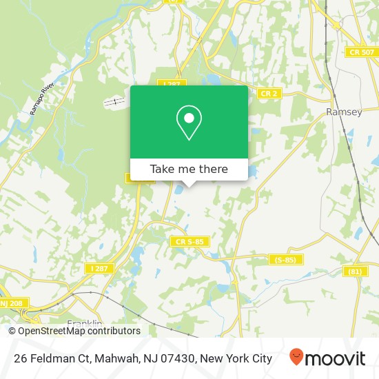 26 Feldman Ct, Mahwah, NJ 07430 map