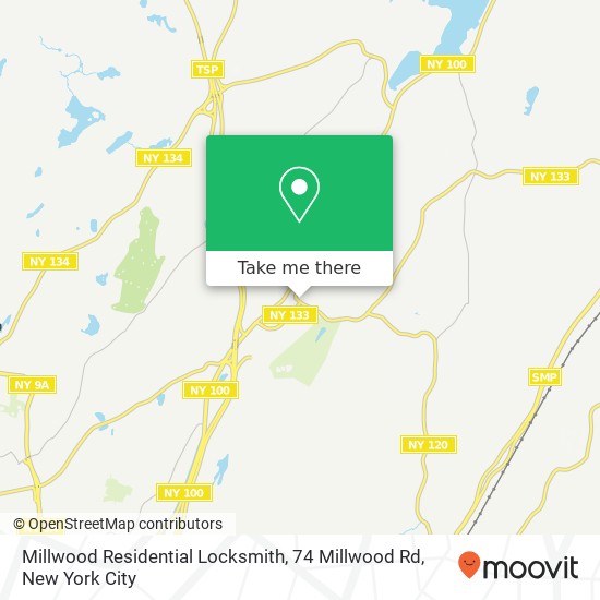 Mapa de Millwood Residential Locksmith, 74 Millwood Rd