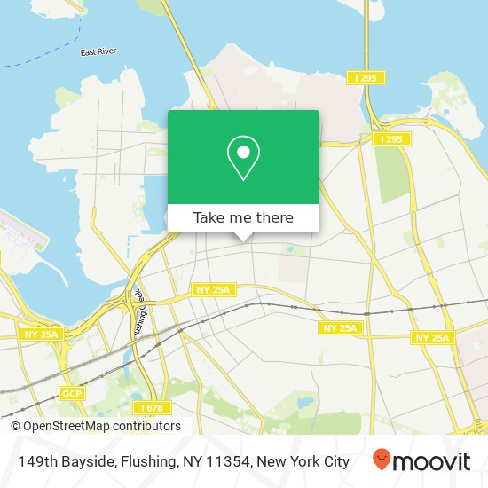 Mapa de 149th Bayside, Flushing, NY 11354