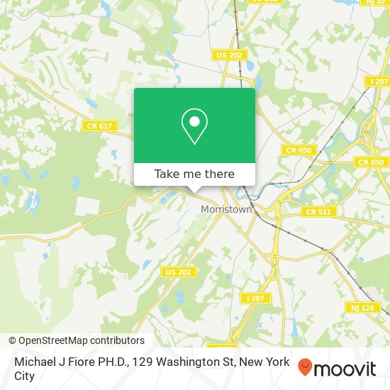 Michael J Fiore PH.D., 129 Washington St map