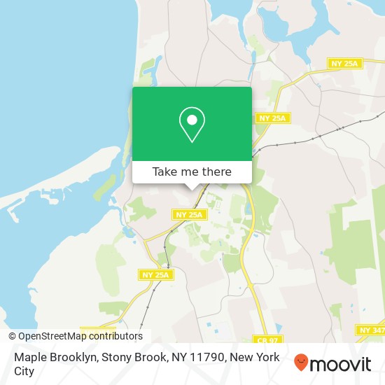 Mapa de Maple Brooklyn, Stony Brook, NY 11790