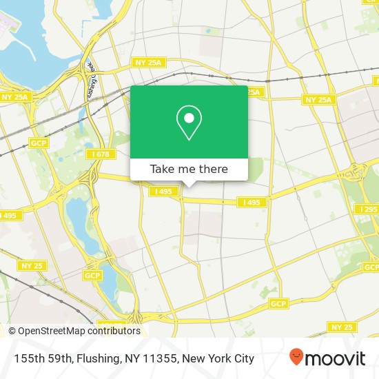 Mapa de 155th 59th, Flushing, NY 11355