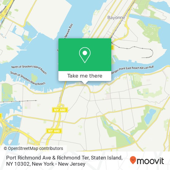 Mapa de Port Richmond Ave & Richmond Ter, Staten Island, NY 10302