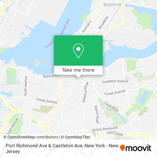 Mapa de Port Richmond Ave & Castleton Ave