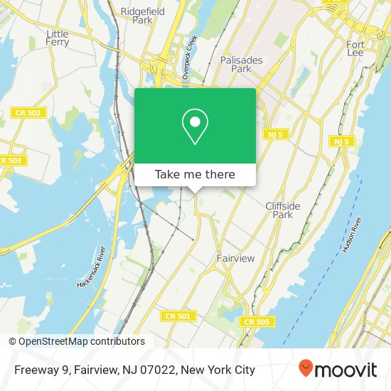 Freeway 9, Fairview, NJ 07022 map